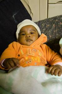 One very patient baby