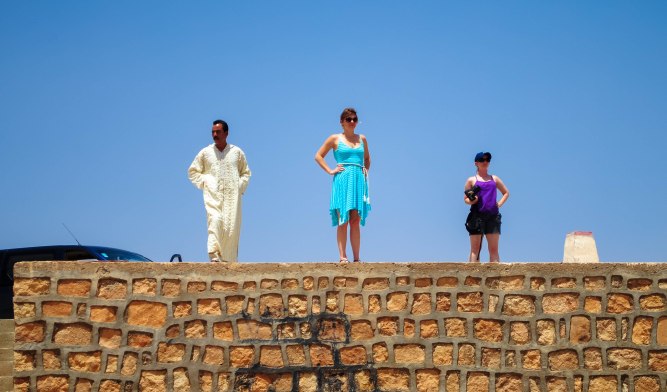 Akmed, Maria and I at one of the many, MANY view stops (photo credit: Colin Elliott)