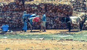 Locals doing laundry