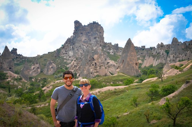 Rudy and I at Uchisar Castle