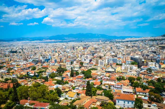 Athens view from the Acropolis