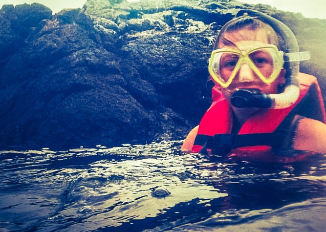 Me Snorkeling with Penguins-1